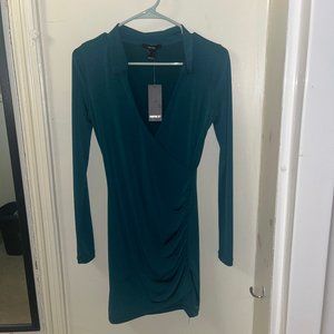 Formal work green dress